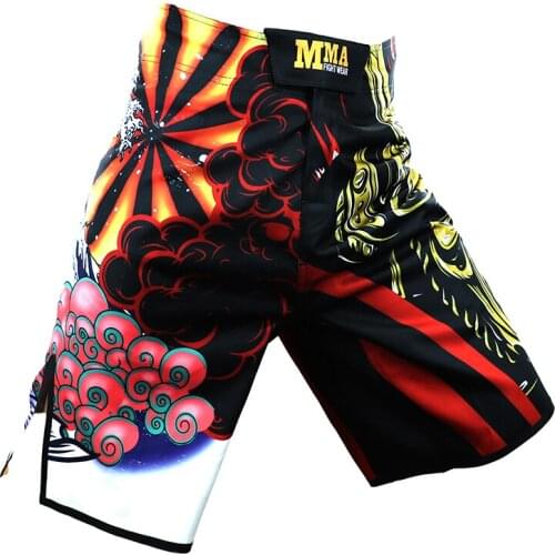 Fitness Sanda fighting Muay MMA The general warrior Thai shorts boxer shorts Size