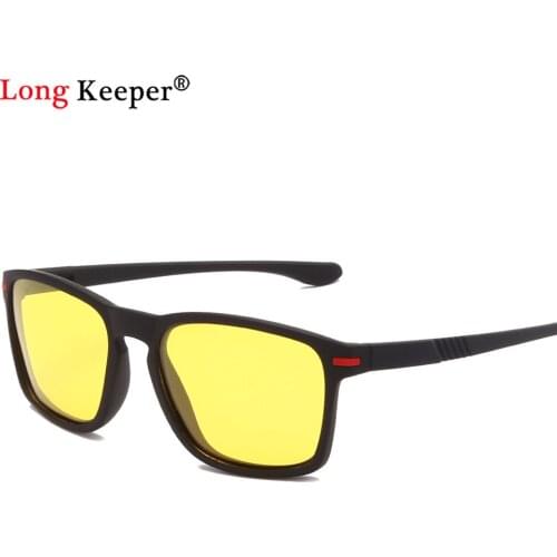 Longkeeper Yellow Lense Night Vision Driving Glasses Men Polarized Driving Sunglasses Goggles Reduce Glare for men women Ocolos