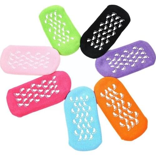 1Pair Socks Moisturizing Anti-cracking Boots Arch Support Protector Foot Gel Achilles Protection Insert Foot Heels Insole S X3C9