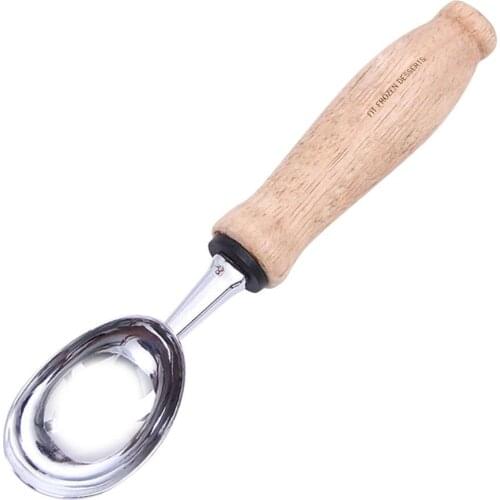 1PCS Ice Cream Scoop Stainless Steel Mash Potato Spoon Kitchen Tool Server Food