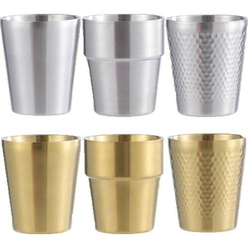 180/300ML SUS304 Coffee Mug Double Wall Stainless Steel Cups Mugs Metal Cold Beer Cup Bar Party Tumbler Drinkware Coffeeware Set