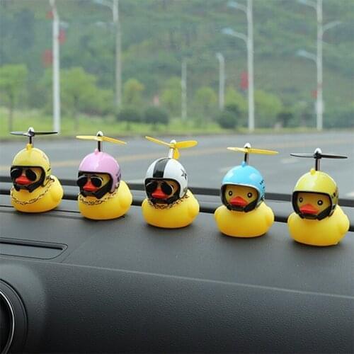 2@# Small Yellow Duck Road Bike Motor Helmet Riding Cycling Accessories Without Lights Net Red Duck Car Duck with Helmet