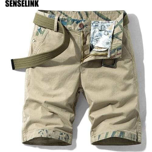 2021 Cargo Shorts Men Summer Hot Sale Cotton Casual Fashion Solid Pocket Classics Brand Plus Size Pants Men Beach Shorts