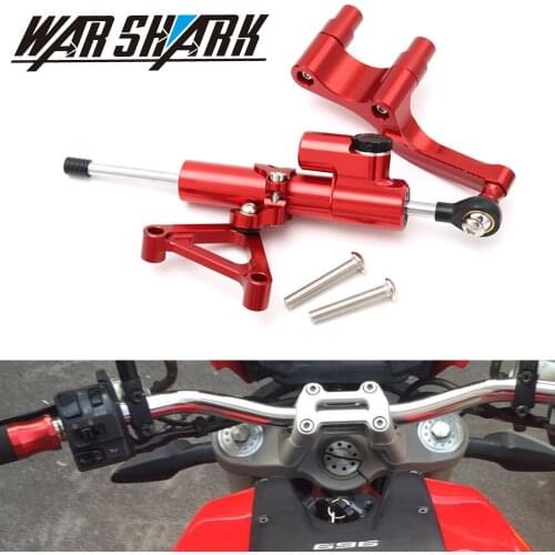 CNC Motorcycle Accessories Steering Damper Stabilizer Shock Absorber Bracket For DUCATI 696 796 795 1100 Monster