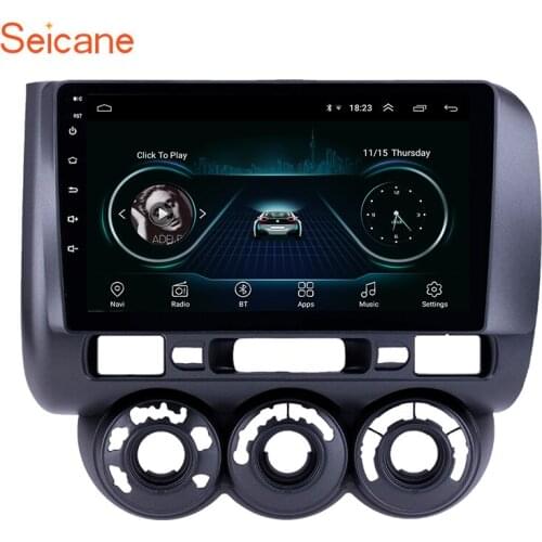 Seicane Android 10.0 Car GPS Radio Multimedia player for 2002 2003-2008 Honda Jazz Manual AC Right Hand Drive Head Unit Stereo