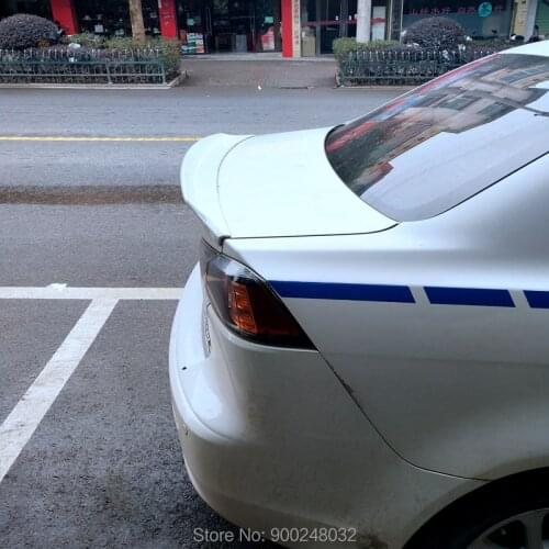 For Mitsubishi Lancer EX Evo 2008-2015 ABS Plastic Unpainted Color Rear Roof Spoiler Wing Trunk Lip Boot Cover Car Styling