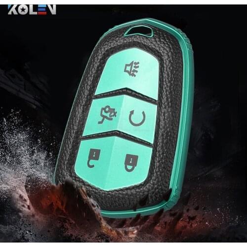 TPU PU Car Remote Key Cover Case Shell Fob For Cadillac ATS CTS XTS SRX ATS-L CT5 XT5 XT6 ESV Escalade ELR BLS XLS Accessories