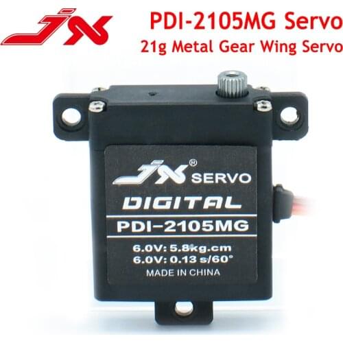 JX PDI-2105MG 21g Metal Gear Wing Servo 5.8KG Large Torque Digital Servo For RC Fixed Wing Airplane Aircraft Helicopter Parts