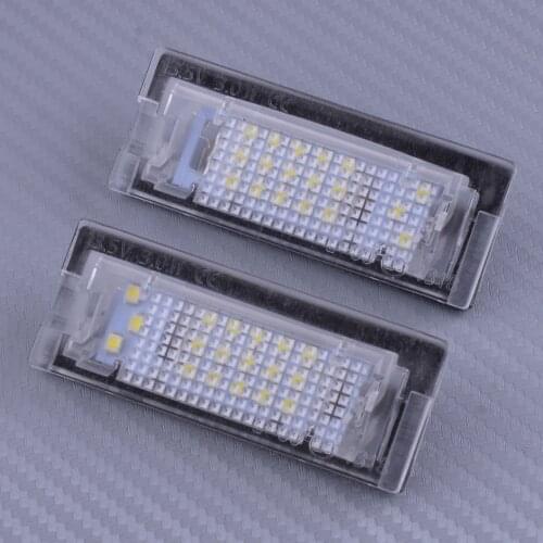CITALL Pair of White 18LEDs 13.5V 3W LED Number License Plate Light Fit for BMW E39 Touring Wagon 5 Door 2000-2003