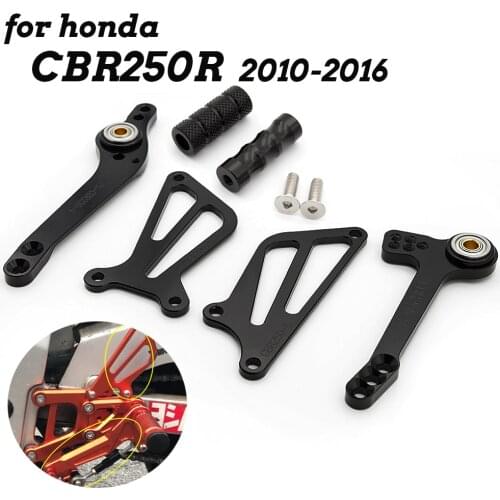 For Honda CBR250R CBR 250R CBR250 R 2010-2016 Motorcycle Rearset Foot Peg Brake Rear Gear Shift Shifter Lever + Wing