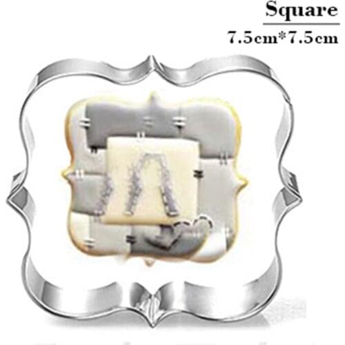 Frame Cookie Press Stainless Steel Cookies Cutter Tools Ring Baking Tools For Cakes Mousse Kitchen Toys Wholesale Store