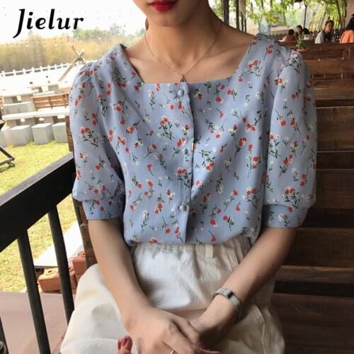 Блузки с принтом Jielur China At AliExpress