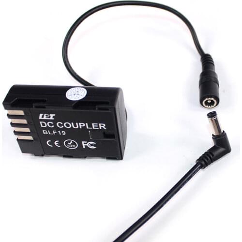 LanParte DC 55-21 to 35-135 Power Cable with Angle Plug to Straight Plug Fit for Small HD Monitor