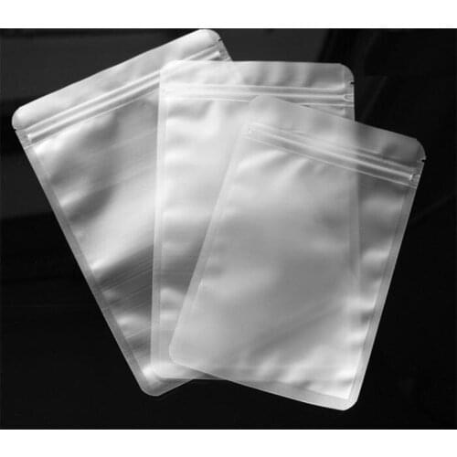 100pcs Matte Zip Lock Plastic Bag Packaging Reclosable Self Clear Ziplock Bag Baking Snacks Party Gift Bag For Guest