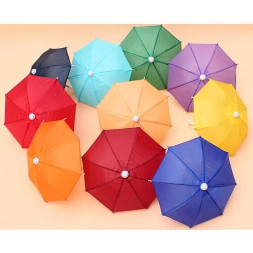 Mini Simulation Umbrella For Kids Toys Cartoon Many Color Umbrellas Decorative Photography Props LX4398