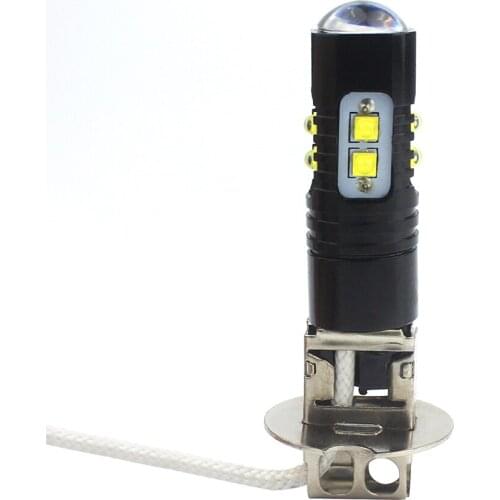 Extremely Bright 50W High Power LED 10SMD White Turn Lamp All In One Design Car H3 Fog Light