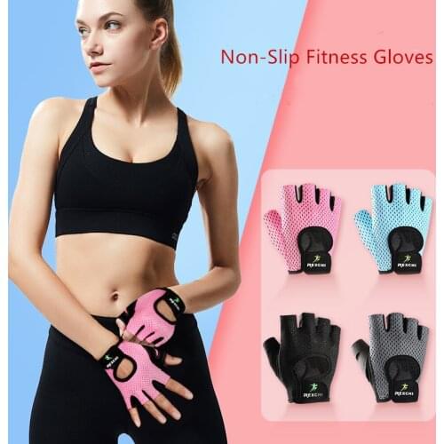 Professional Sport Fitness Gloves Non-Slip Yoga Exercise Half Finger Men Women Power Weight Lifting Hand Protector for Cycling