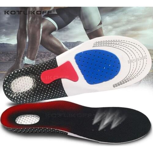 EVA Silicone Insoles Gel Shoe Pads Orthopedic Insole Deodorant Massage Shock Absorber Shoes Insoles Orthopedic Men Women