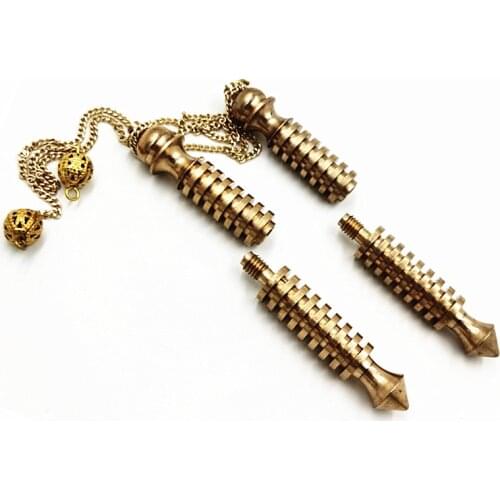 Can be opened Pendule divination pendants for Reiki Healing Divinatio Spiritual Wicca Men Amulet Screw Shape energy therap