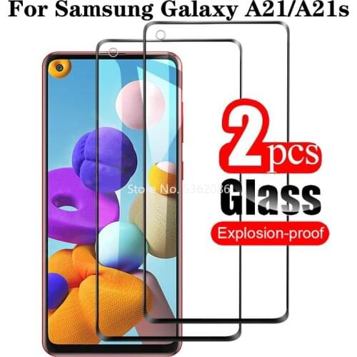 9H Tempered Glass For Samsung Galaxy A21S A21 screenprotector for Samsung A21 S Galax A21 A 21 Full Covered protective glas film