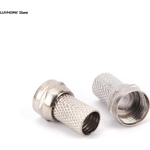 ZLinKJ 10 pcs F Digital Cable Terminal Connector for cable TV SCREW plug SAT RG6 CT100 WF100 TX100 H109F PH100