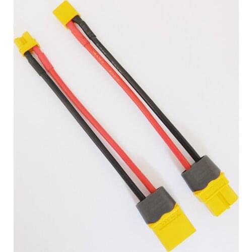 1PCS Amass XT30 to XT60 Plug Connector Adapter with 10cm 16AWG Silicone Wire for 2S LiPo Battery Micro FPV Drone