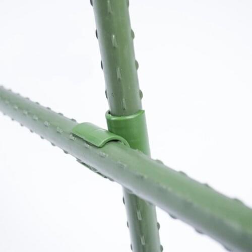 100pcs-Pack Cross Buckle Plant Supports 8/11/16/20MM Pillar Tray Bracket Fixed Clamp Garden Hose Pipe Clap Agriculture