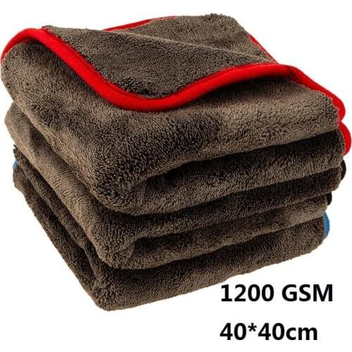 1200GSM Microfiber Towel for Car Cleaning Tools Thicken Car Wash Cloths Car Detailing Drying Tools Microfiber Car Clean Towel