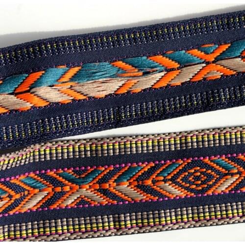 5yards/lot 5CM National webbing minority nationality Embroidery National Lace Ribbon DIY Apparel Sewing Clothing Accessory
