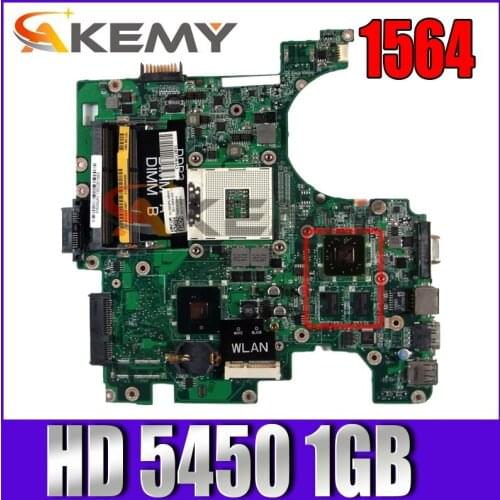 Akemy For DELL 1564 Laptop Motherboard HD 5450 1GB CN-06T28N 06T28N 6T28N DA0UM3MB8E0 HM55 Mainboard