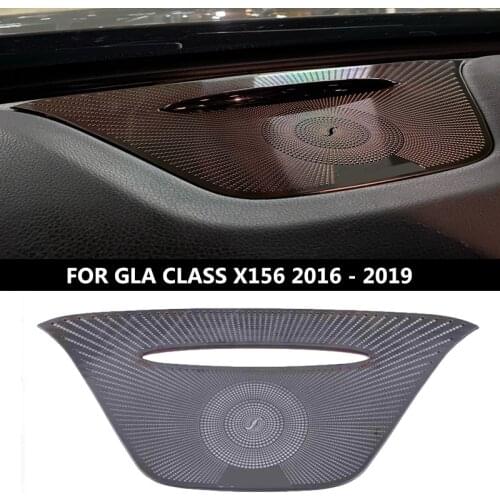 Car styling Audio Speaker Dashboard Loudspeaker Cover Sticker Trim For Mercedes Benz GLA Class X156 Accessories 2016 -2020 2021