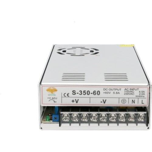 Free Ship US&US Ship Power Supply 350W 60V Single Output Power Supply 350W/60V for Nema34 Stepper motor CNC Router Milling
