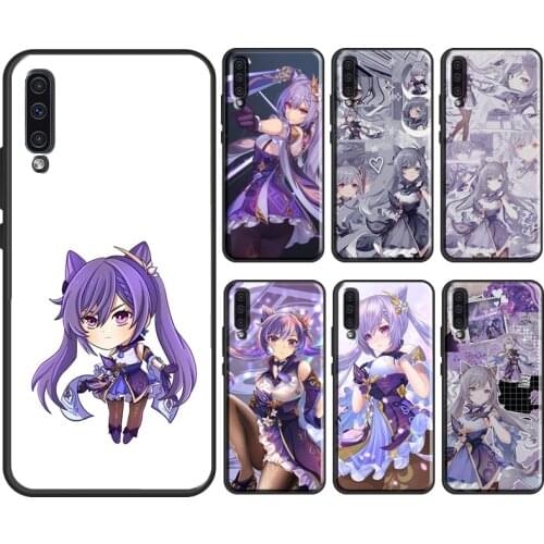 Keqing Genshin Impact For Samsung Galaxy A51 A71 A31 A41 A10 A30 A50 A70 A52 M31 A20e A21S A12 M31S Phone Cover