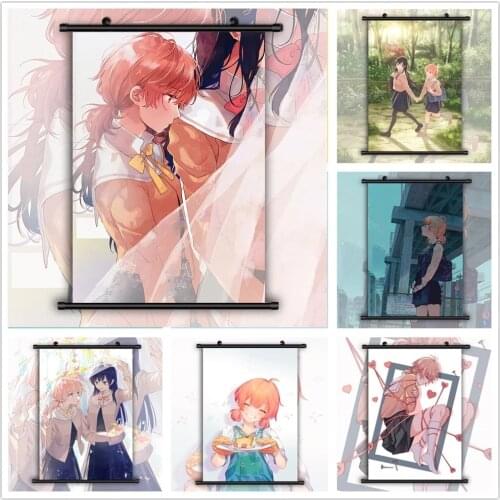 Home Bloom Into Yuri Touko Nanami Decor Canvas Pictures Poster Print Wall Art Plastic Scroll Hanging Painting Bedside Background