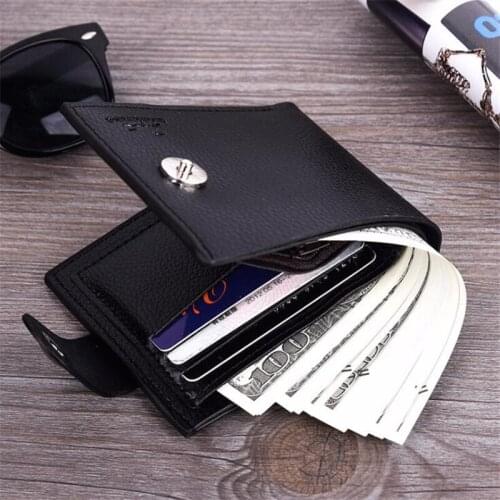 Hot Multifunction Purse Men Small Wallet PU Leather Short Mens Wallet Male Card Holder Money Bag Portefeuille Homme Carteira