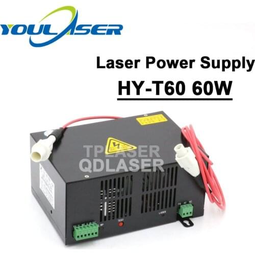 HY-T60 Co2 Laser Power Supply 60w For Laser Engraving And Cutting machine