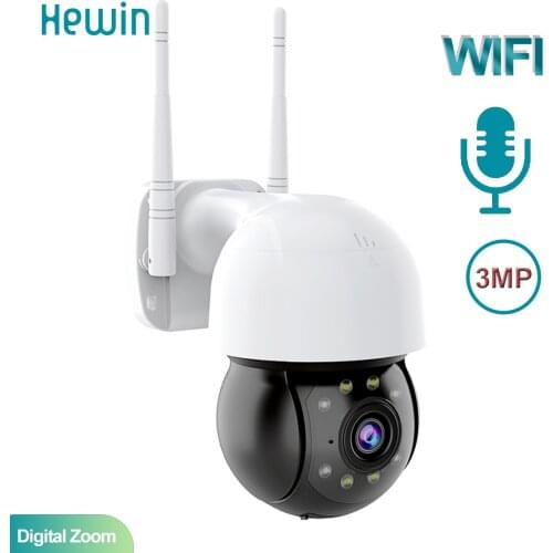 3MP CCTV Security Camera PTZ WiFi IP Camera Outdoor Two Way Audio 4x Digital Zoom Video Surveillance Camera icsee