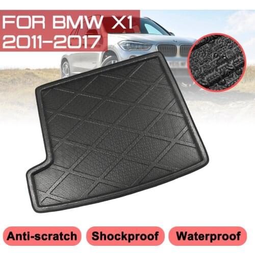 Floor Mats Car Rear Trunk Boot Mat Waterproof Carpet For BMW X1 2011 2012 2013 2014 2015 2016 2017 Anti Mud Tray Cargo Liner