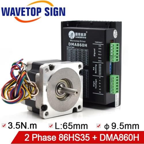 Leadshine 2 Phase Stepper Driver DMA860H 1PCS+Leadshine 2Phase Stepper Motor 86HS35 1PCS Torque3.5N.M