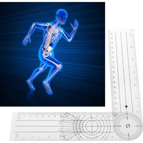 Userful Multi-Ruler 360 Degree Goniometer Angle Medical Spinal Ruler CM/INCH