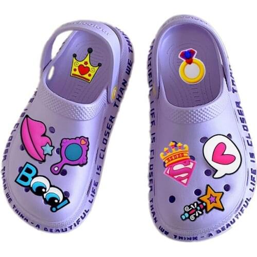 Fashion Designs 10Pcs Hot Sale Shoe Charms Accessories Garden Shoe Decoration for Croc Shoe Jibz Kids X-Mas Gift