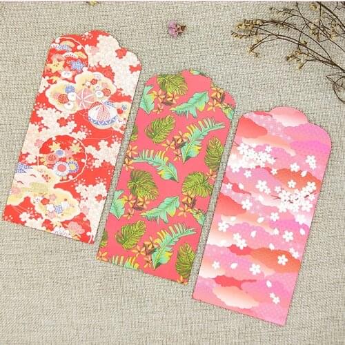 New 2021 Chinese Hongbao for Lucky Money Happy New Year Red Envelope Spring Festival Wedding Red Envelope Bag 10 Pcs/Set