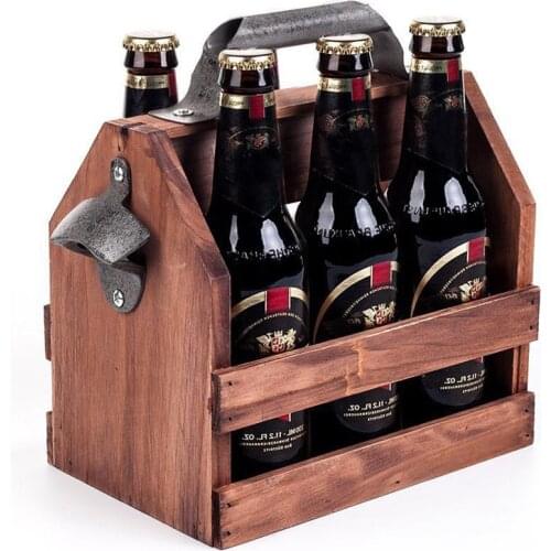 Protable Wine Beer Storage Basket Box Bottle Opener Wall Mounted Wine Beer Opener Tools Home Decoration Wine Bottle Cap Opener
