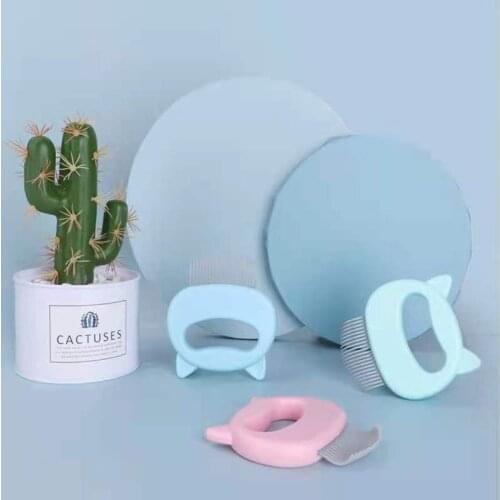 Cat Ear Comb Pet Special Hair Removal Massage Grooming Comb Dog Hair Removal Brush Depilator Artifact Cat Supplies