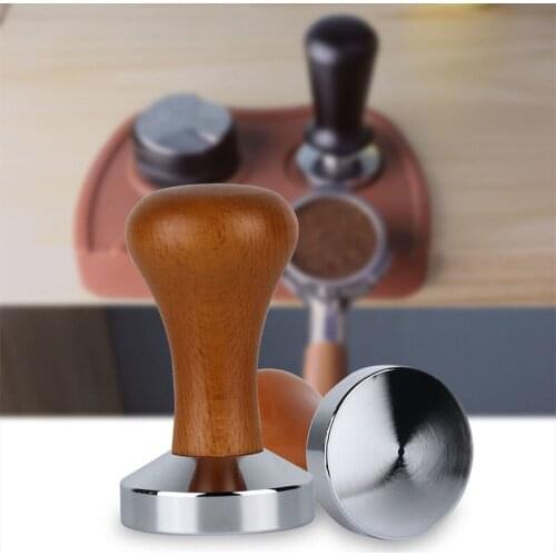 49/51/53/58mm Coffee Tamper Adjustable 304 Stainless Steel Espresso Tamper Convex Slopes Base Distribution Tools Accessories