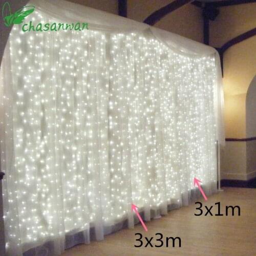 Christmas 3M X 3M LED garland Curtain Light christmas decorations for home natal decor kerst navidad New Year decoration 2020