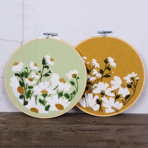 Beautiful Flowers Pattern Cross Stitch Material Package Practical Handcraft Embroidered Materials DIY Embroidery Needlework Kits