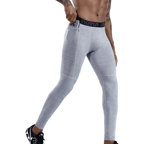 Jogging Pants Sport Men Football Running Training Black Sweatpants Gym Pants Men Tight Leggings Sports Cropped Trousers Men