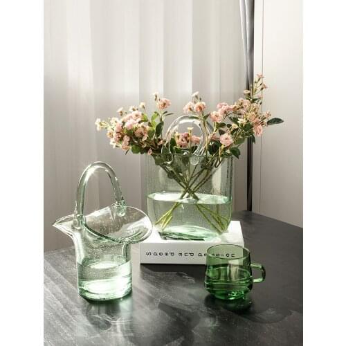 Boreal Europe style originality design portable glass vase Hydroponic flower arrangement decor vase Mini fish tank glass vase