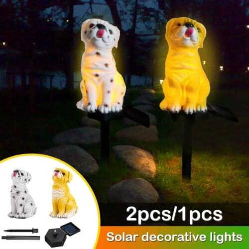 Solar Powered LED Lights Garden Yard Home Dog Lawn Lamp Ornament Outdoor Decor Sculpture Garden Decor